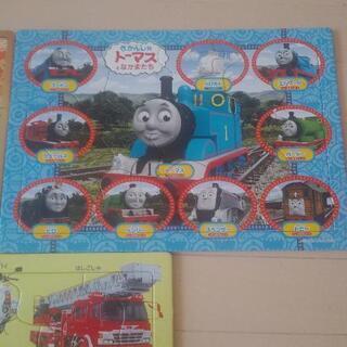 知育　パズル　トーマス　乗り物の画像