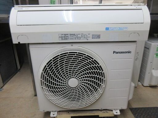 K02410　パナソニック　中古エアコン　主に8畳用      冷 2.5KW ／ 暖 2.8KW