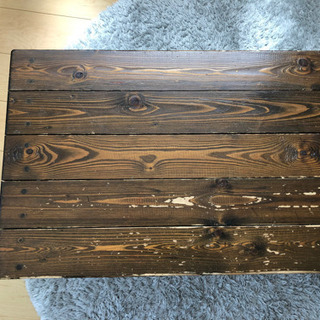 アンティーク調 木製 ローテーブルの画像