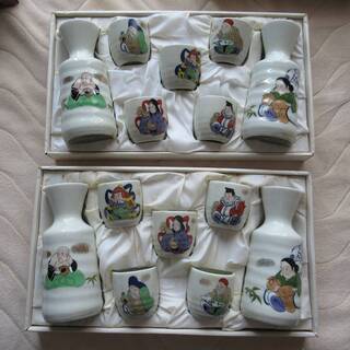 七福神 柄　とっくり・おちょこセットの画像