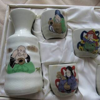 七福神 柄　とっくり・おちょこセットの画像