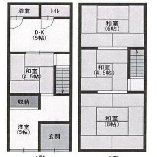 🟪売物件◆2階建て戸建て🟪 ◆東住吉区住道矢田◆５ＤＫ◆『住道矢...