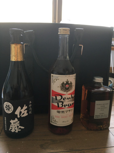 封開けてます！本格焼酎佐藤、電気ブラン、ニッカウィスキーバレル