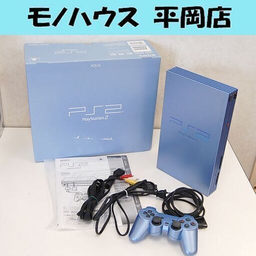 本体動作品 PS2 SCPH-39000 AQ プレステ2本体 アクア 希少色 箱あり SONY 札幌