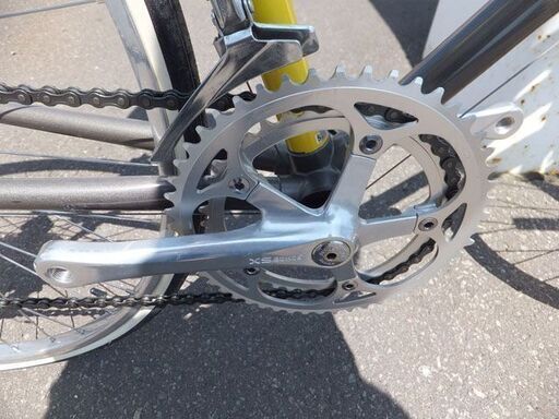 ◆yamaguchi/山口自転車◆ロードバイク「AXIOM」28インチ　12段変速　変速機サンツアー　イエロー　現状渡し　USED