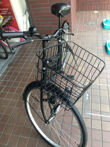 26インチ　シティサイクル　ブラック