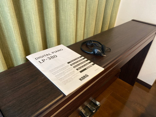 KORG 電子ピアノ LP-380 説明書、イヤホン付き