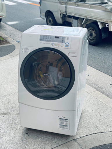 ??サンヨードラム式洗濯乾燥機?♥️♥️「AQUA(アクア)」です。ドラム洗濯9kg/ヒーター乾燥6kgタイプ。アクアループ非搭載型。