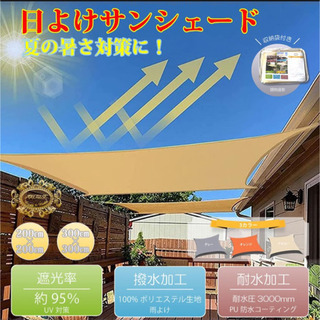 サンシェード　2m×2m