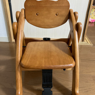大和屋　yamatoya アルク　ベビーチェア 木製 ローチェアの画像