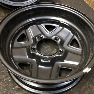 新車外し SUZUKI JB64 ジムニー 純正ホイール スチールホイール 16インチ 4本 5.5J5HPCD139.7+22 ガンメタスチール　(VHJ175) クレジットカード QR決済可能の画像