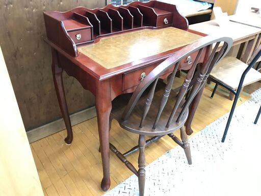 【愛品館八千代店】アンティーク調デスクセット【愛八GS】