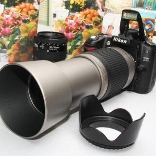 ❤️新品カメラバッグ付き❤️ニコン D80 超望遠 300mm ダブルレンズ❤️