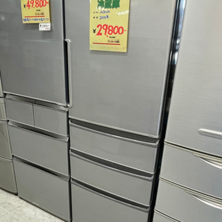 ●販売終了●冷蔵庫　4ドア　AQUA 2016年製　355ℓ  AQR−361E 中古品