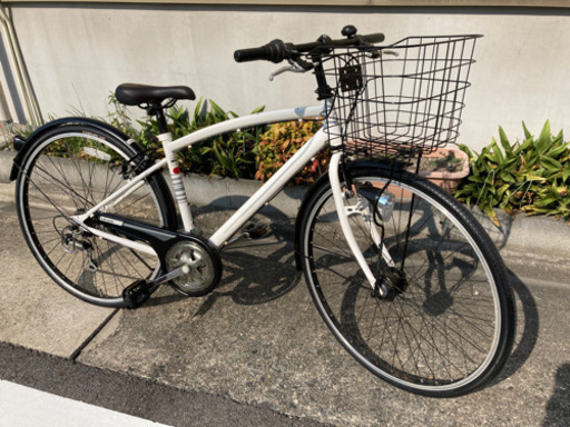 27インチ【LEDオートライト】6段変速　白×黒