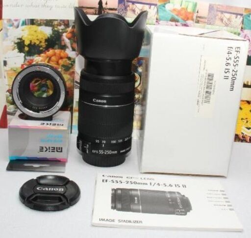 Canon用マウントアダプター＆EF-S 55-250 mm IS II ❤️Canon用マウントアダプター＆EF-S 55-250 mm IS II❤️