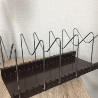 未使用 フライパンスタンド　収納スタンド　鍋フタ立て