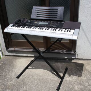 371)CASIO 電子キーボード 61鍵盤 CTK-4400 2017年製 ベーシックキーボード 電子ピアノ スタンド・譜面台付き カシオ
