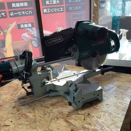 【中古】【動作OK】HITACHI　ヒタチ　スライド卓上丸ノコ　C10FS　11000円（税込）