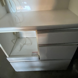 食器棚　中古　白の画像
