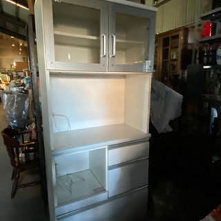 食器棚　中古　白