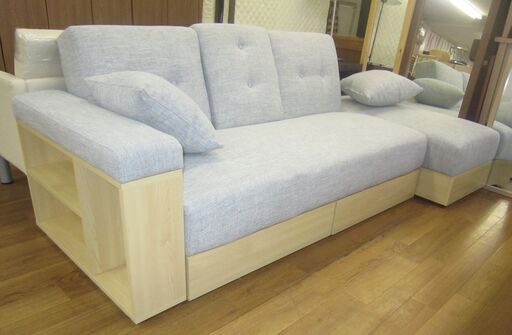 R203 ソファー 3人掛け 2人掛け ソファーベッド ベッド リクライニング 収納付き ソファ 美品