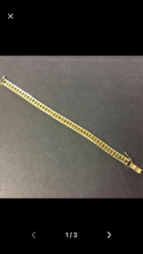 喜平　k18 6面ダブル　ブレスレット