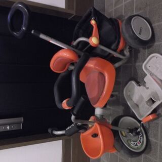 激安   ides CARGO(アイデスカーゴ) 三輪車 コントロールバー付き ★中古★の画像