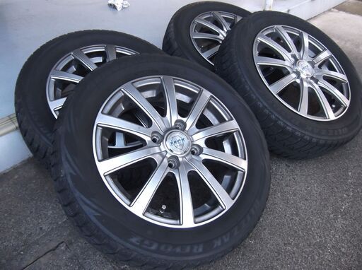 【商談中】MONZA/ZACK JP-110 10スポーク 145-65-14◆山有スタッドレス4本 +45 PCD100 軽自動車