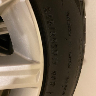 トヨタ純正17インチホイール　ミネルバタイヤ付き
