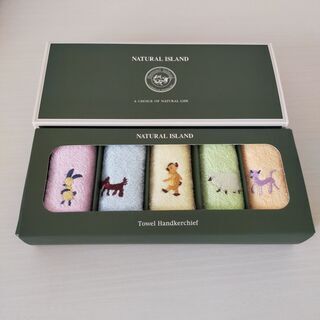 NATURAL ISLANDのタオルチーフ5枚セット