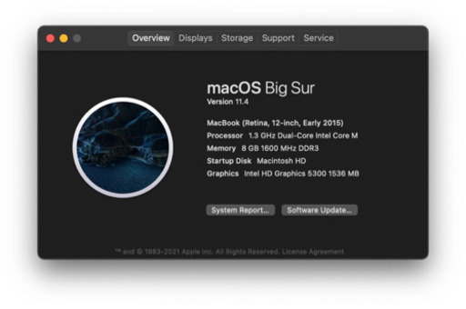 【値下げ】ＭacBook 12インチ　容量500ギガ