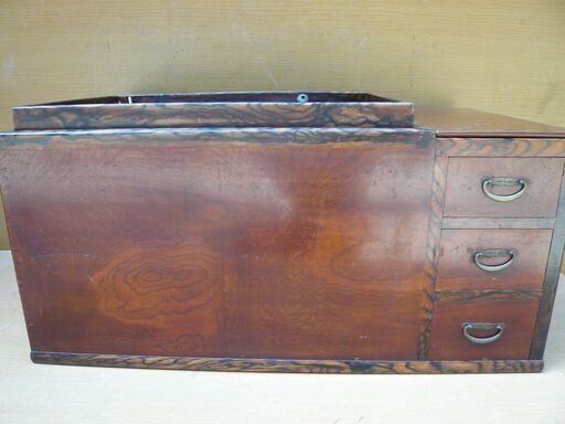 長火鉢（関東火鉢）ケヤキ材・黒柿材