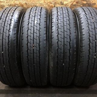 DUNLOP SP175N 195/80R15 107/105L LT 15インチ 夏タイヤ 4本 2019年製 バリ溝 ハイエース キャラバン等　(MTF111) クレジットカード QR決済可能