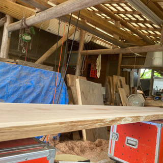 熊本 人吉 球磨地方産 杉無節カウンターテーブル4mの画像