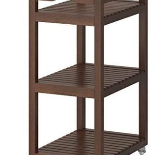 ※お引取先決定しました※ IKEA 木製ワゴン MOLGER
