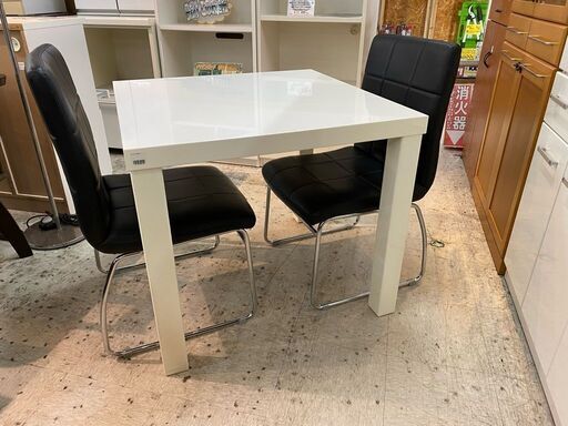 【愛品館 江戸川店】ニトリ　ダイニングテーブル3点セット　ダイニングセット　ID:152-007695-007　配送可＆代引き配送可