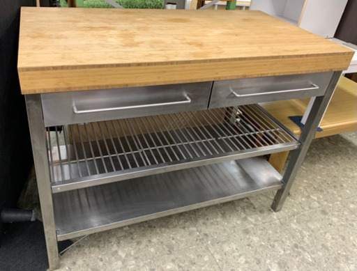 IKEAステンレス作業台