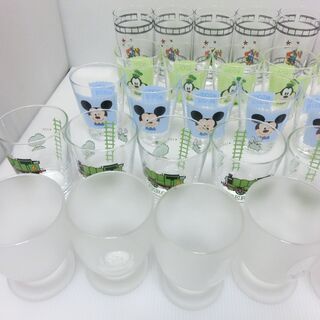 キャラクター　ガラスコップ　50個の画像