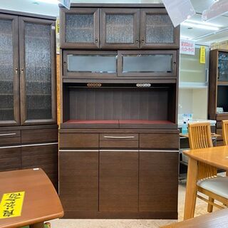 【愛品館 江戸川店】東海家具 キッチンボード 食器棚 ID:151-007108-007の画像
