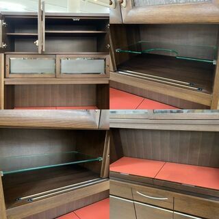 【愛品館 江戸川店】東海家具 キッチンボード 食器棚 ID:151-007108-007の画像