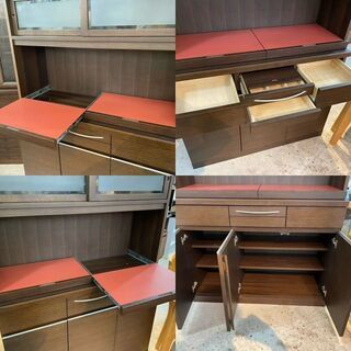 【愛品館 江戸川店】東海家具 キッチンボード 食器棚 ID:151-007108-007の画像
