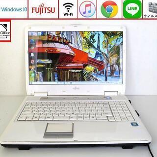 【中古 初心者向け】富士通ノートパソコン Windows10 7470a 中古パソコン 富士通 LIFEBOOK A579/B Windows11 Pro Core