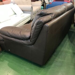 【愛品館八千代店】Italsofa　イタルソファ　総本革3人掛けソファ【愛八SF】の画像