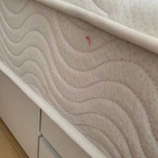 【取引中】ニトリ　シングルベッド　ホワイト　フレームのみの画像