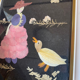貼り絵　額縁入りの画像