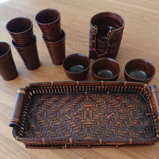 (譲る方決まりました)茶器 5個ずつ × ２種類 収納器あり 急須無し