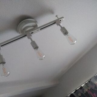 増減できる！お洒落！高級エジソンLED電球3個付照明、レールスポ...