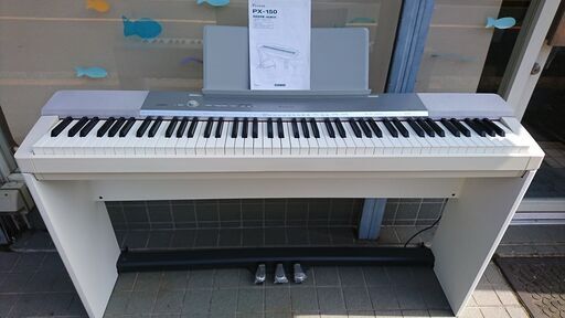 電子ピアノ CASIO カシオ privia プリヴィア PX-150WE(スタンド/ペダル付) 2014製 動作品