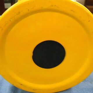 特大 陶器のポスト貯金箱 30㎝ LL イエロー 昭和レトロ 西岡店の画像